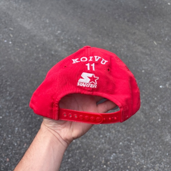 vintage MONTREAL CANADIENS SAKU KOIVU 11 Starter Snapback hat NHL Hockey - Picture 3 of 7